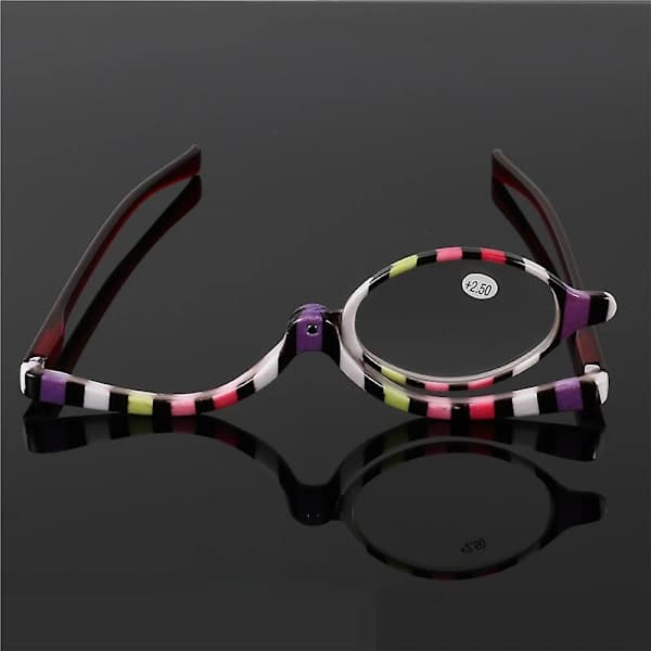 Makeup Glasses with Rotating Lens, Single Rotating Lens Glasses, Essential Makeup Tools for Women (FMY)