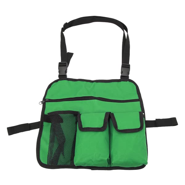 Strandstol Armleneveske 600D Oxford-stoff Multifunksjonell Utendørs Stolorganisator for Camping Grønn
