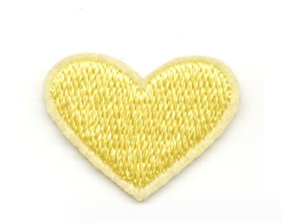 22 stykker kjærlighetsembroderte strykelapper 2,2x2 cm, broderte klistremerker