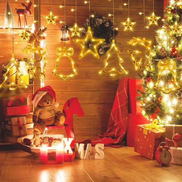 Strålljus - 3,5M LED ulkojoulukoriste, valoverho