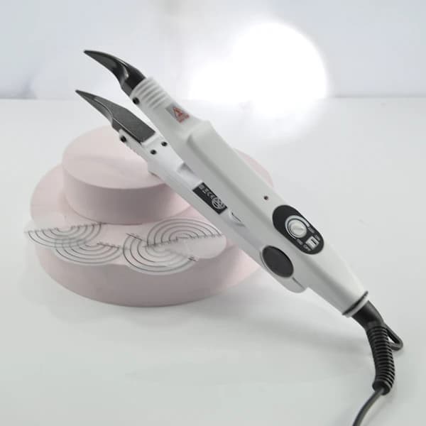 Termostatisk hårforlængelsesenhed Robust varmetang Hårforbindelsesværktøj til hårstyling Hvid 3