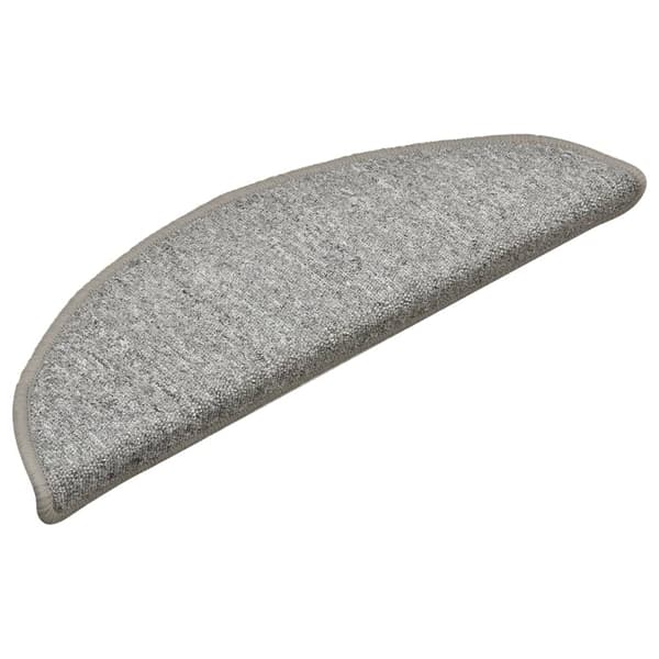 vidaXL Trappetrinnmatter 15 stk lysegrå 56x17x3 cm grå gray
