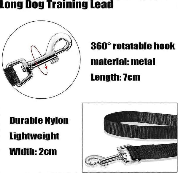 Mainiusi 30M Long Dog Leash with Padded Handle, Long Dog Leash 30M Long Dog Training Leash Tracking [XH]