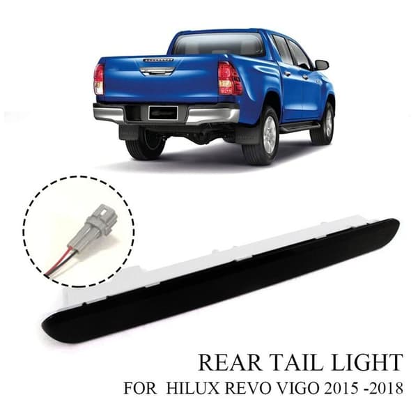 LED Tredje Bromsljus för 2015 2016 2017 2018 2019 Bakre Stötfångare Reflektor, Svart