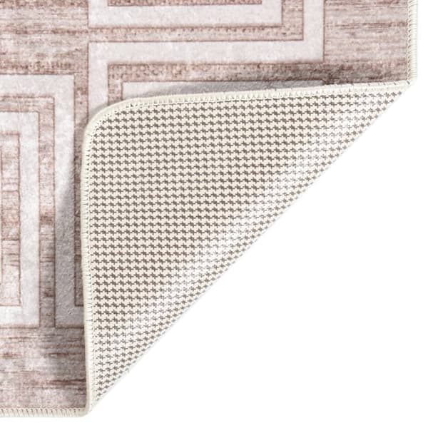 vidaXL Teppe vaskbart 80x300 cm beige Beige beige