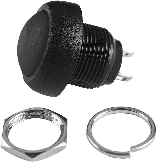 10 stk 12 mm Momentan Vanntett Trykknapp Mini Trykknapp Trykk