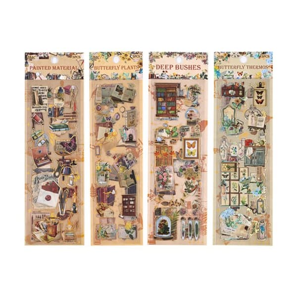240 stk/12 ark scrapbooking-klistremerker for DIY-dagbøker