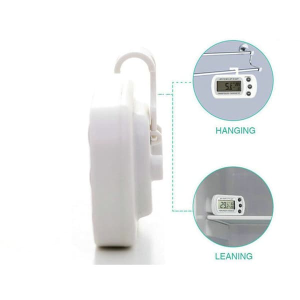 Digital Refrigerator Thermometer Waterproof with Max Min Recording Large Screen for Fridge Freezer Room Temperature Gauge
