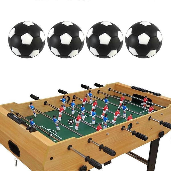 4 stk. 36 mm Bordfodboldbold Fodbold Fussball Indendørs Spillebold Sæt