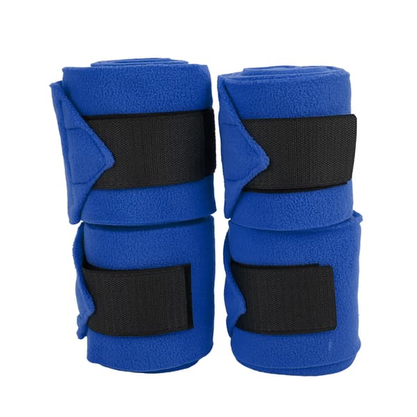 Self-adhesive Double-sided Fleece Horse Leg Wraps Training Exercise Blue 4pcs
