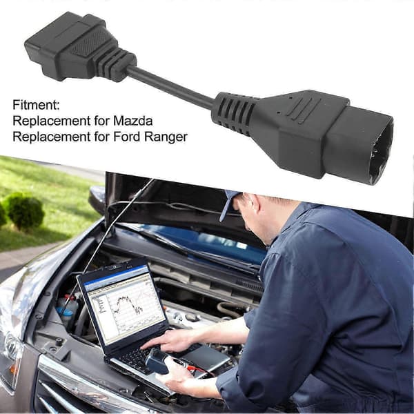 ODB2 Scanner Diagnostiskabel 17-pin til 16-pin Kontaktadapter Erstatning for Ford Ranger