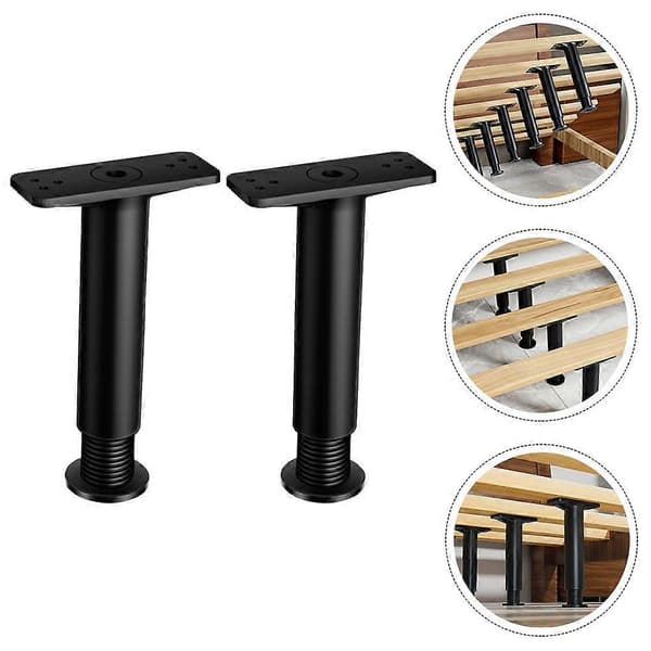 2 Pcs. Bed Support Legs with Adjustable Height, Bed Frame Support Legs (Adjustable Range 15.0-25.0 cm)-F0