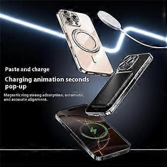 Compatible Case for iPhone 16 Pro Max, MagSafe Compatible, Stand PC+TPU, Phone Case with Lens Protector (Silver)