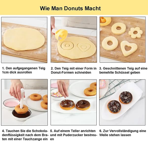 Donutform, kreativ plast, donutmaskine, bageværktøj, bagning