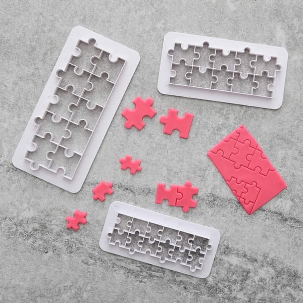 Puslespillutstikkere 3-pakning | Puslespill Vit white