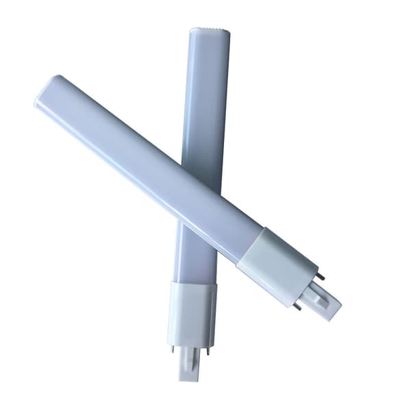 LED-lampe, 12W 2-pin kompakt LED-lysrør, rørformet innfelt armatur, kaldhvitt lys G23.
