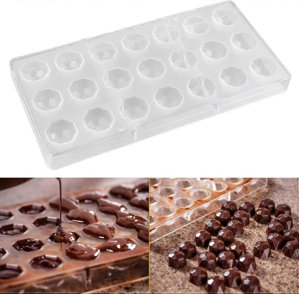 Polycarbonat chokoladeforme, slikforme chokoladeform til hjemmelavet bagværk