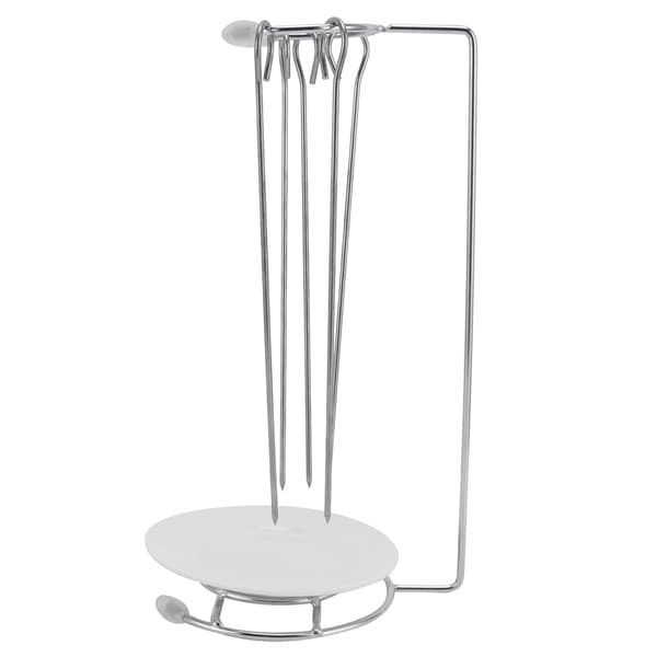 Grillspydstativ i rustfritt stål, BBQ Grill Rotisserie Kit
