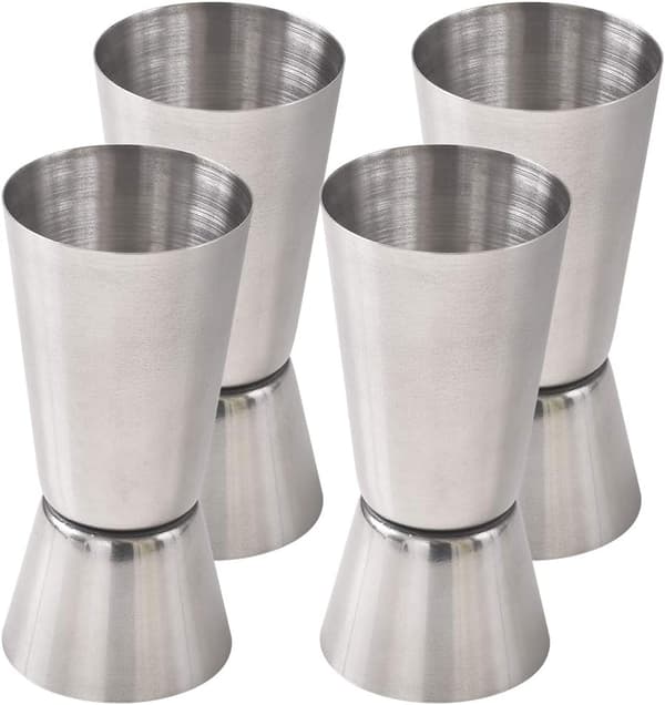 Cocktail Jigger, 15 & 30 ML Rustfritt Stål Bar Jigger (Sett med 4)