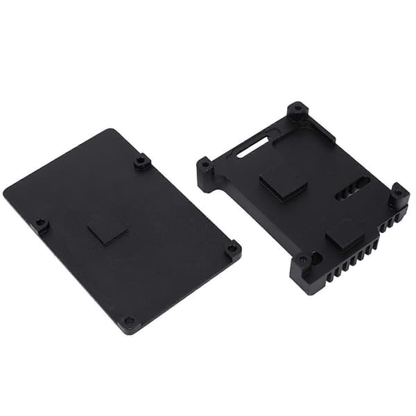 Hovedkortskallboks Svart aluminiumlegering passer til RaspberryPi 3 Modell B 2b/3b+