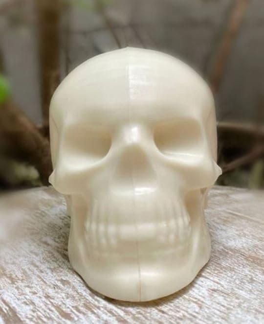 Pralineform Dødningehoved Chokoladeform - Halloween - BWB 10036 - 3-delt form Transparent transparent