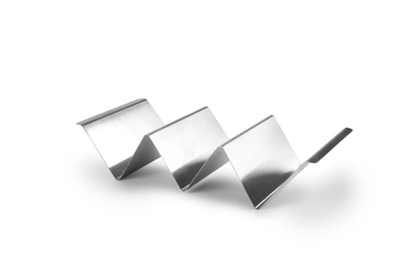 Taco-/pølseholder rustfrit stål Ibili Silver silver