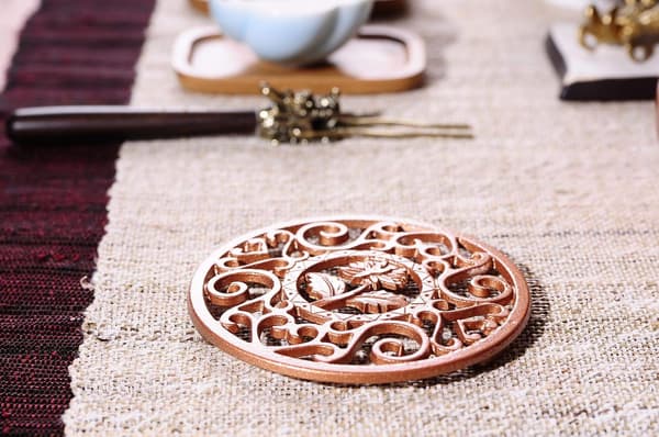 Cast Iron Teapot Trivet, Heat Resistant Mat, Durable and Versatile