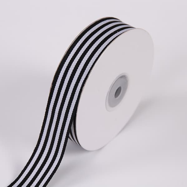 Stripes Canvas Cotton Ribbon for Christmas, Home Decor, Gift Wrapping