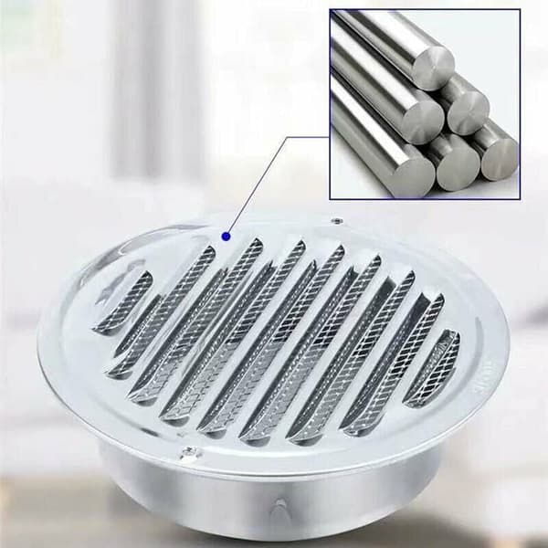 Wall Ventilation Grille, Hood Outlet and Exhaust Pipe with Protective Net - 180mm