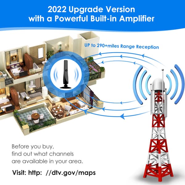 Vertical Suction Cup Antenna HDTV HD DVB-T2 Digital TV Antenna Terrestrial