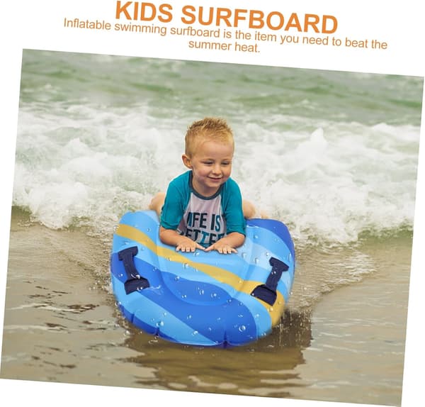1 Inflatable Swim Board, a Fun Surfboard, Perfect for Learning to Swim, with a Portable Design