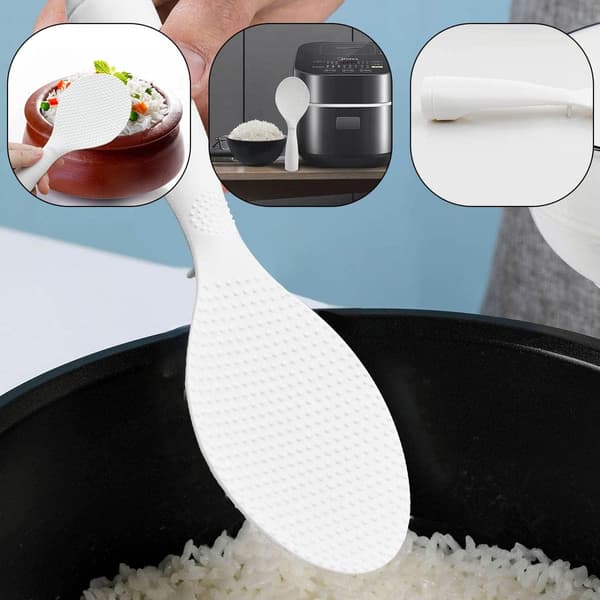 Risked Non-stick Stående Ris Serveringsskje Ris Potet Mat Server Spatel Non Stick Stående Ris Skje Kjøkkenredskap