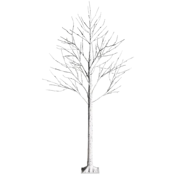 180 cm Artificial Birch Tree with 96 LED Lights