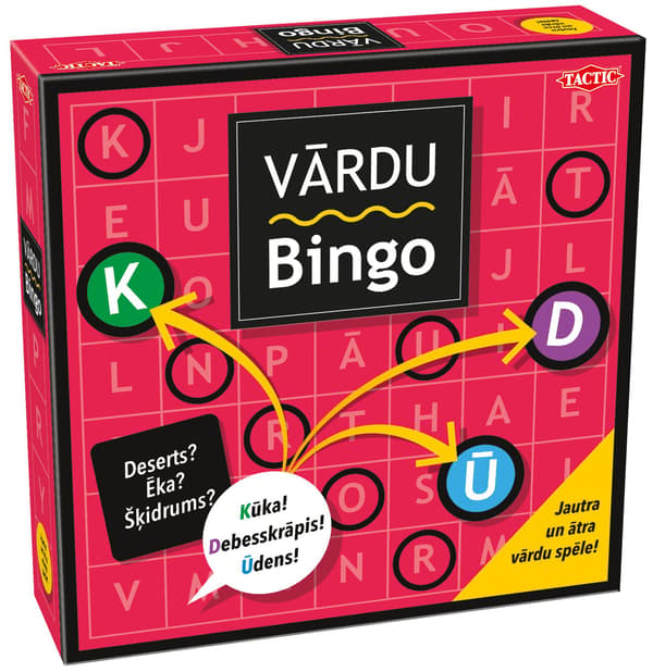Tactic Brætspil Ord Bingo (på lettisk sprog.)