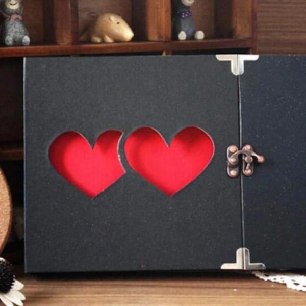 Scrapbook Photo Album Handmade Memory Book for Anniversary Gift