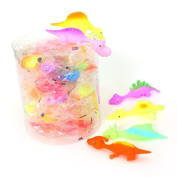 Sammenleggbare flygende dinosaurer (sett med 4, assortert hår) - perfekt som overraskelsespose eller gave til barn.