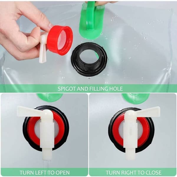 Foldable Water Tank Container Bag Portable Transparent Durable Large Capacity Camping Picnic 20L T-Audace