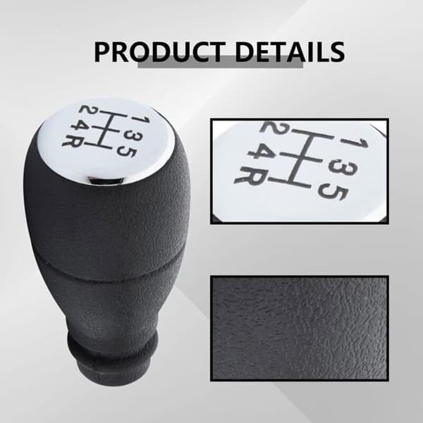 5-speed gear knob - LUSKYKA® - Compatible with Berlingo (2002+) and Partner (2002+) models