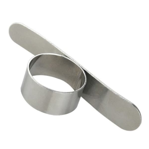 2-pak appelsinskreller / fruktskreller / skrell appelsin i rustfritt stål Silver silver