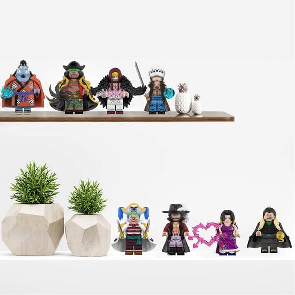8 stk. samleobjekter Anime One Piece Mini Actionfigurer Byggeklodser Legetøj til børn