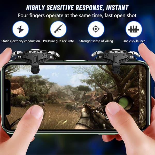PUBG Mobile Game Controller Trigger, [2021 Uppgraderad Version] Spel
