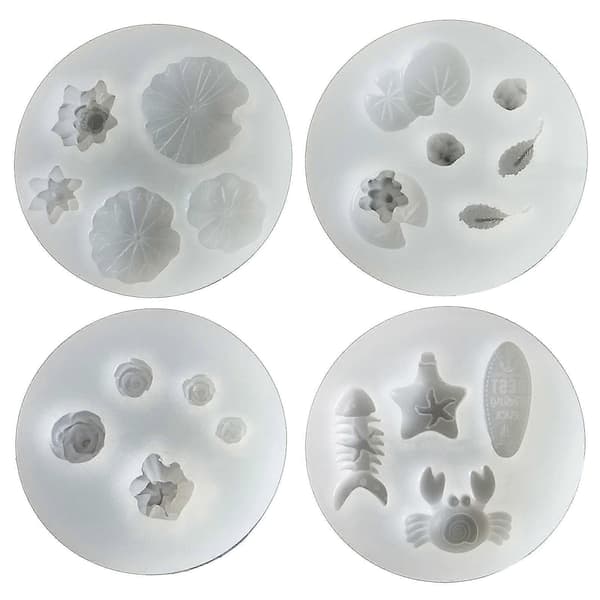 Lotusblad & Kronblad Silikoneform Fiskeflaske Epoxy Støbeform Krystal Epoxy