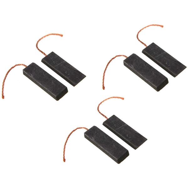 Black Carbon Brush Motor Washing Machine Brushes for Washing Machine 6 Pcs Set