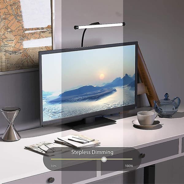 LED Desk Lamp with Clamp, Flexible Gooseneck Drafting Table Lamp, 3 Color Modes, Powered by