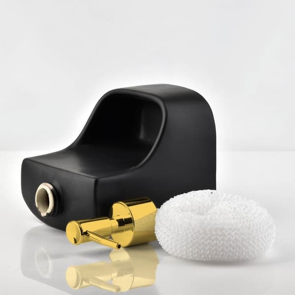 Oppvaskmiddeldispenser 400 ml med svampholder og svamp sett 316
