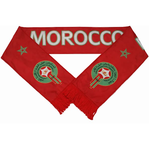 Fodboldfans Tørklæde, Strikket Marokko Hold Heppetørklæde til Kampe og Begivenheder Marokko Morocco