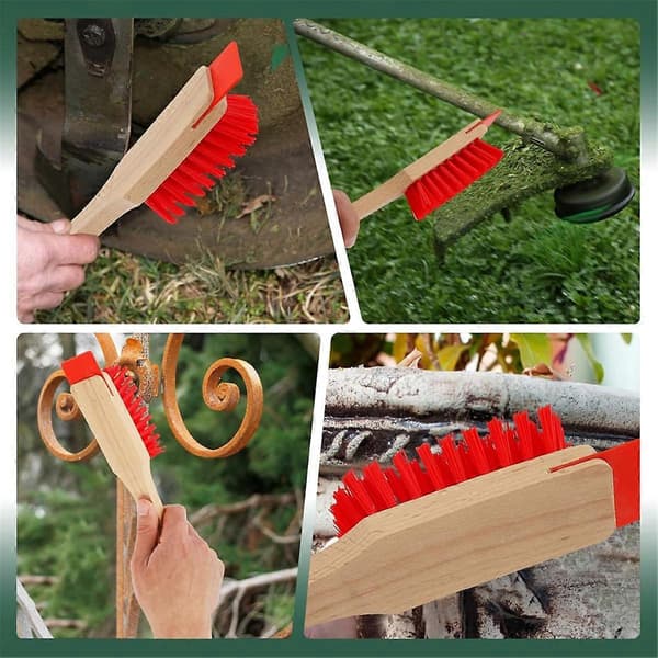 Mower Deck Scraper, Scrub Brush, Stiff Bristle Brush, Mower Maintenance Kit for Gardening