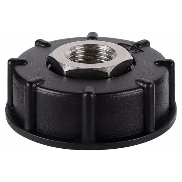 IBC S60X6 Water Tank Adapter Coarse Thread with Hose Connector Stainless Steel Valve Spout Fitting (3/4\" Internal Thread)