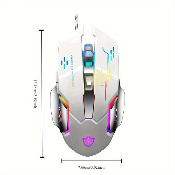 x7 Kablet Gamingmus USB rgb Gamingmus - rosa