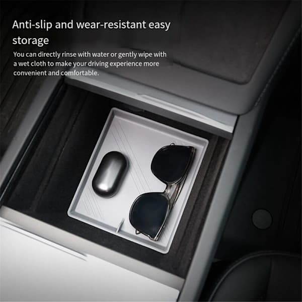For Model 3+ New Model 3 23-24 Central Control Silicone Pad Storage Car Accessories Black
